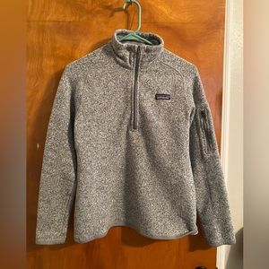 Grey Patagonia quarter zip